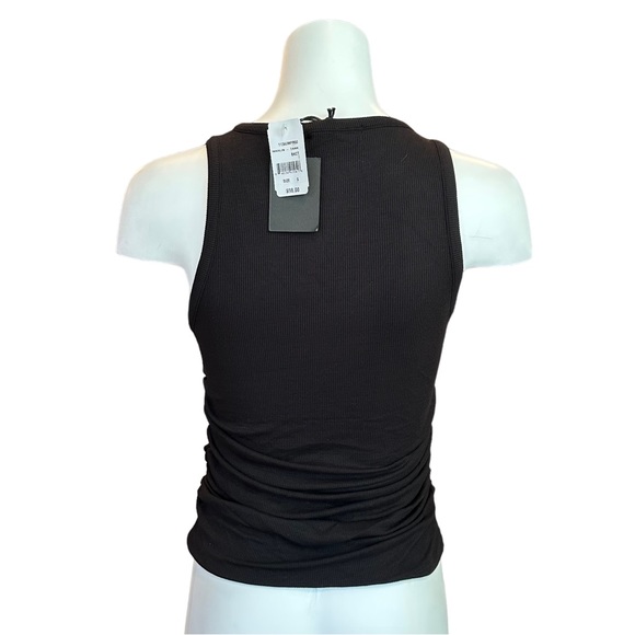 N:PHILANTHROPY Marlin Cut Out Rouched Tank Top Black S NEW - Picture 5 of 6